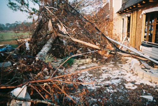 Hurricane Katrina House Damage